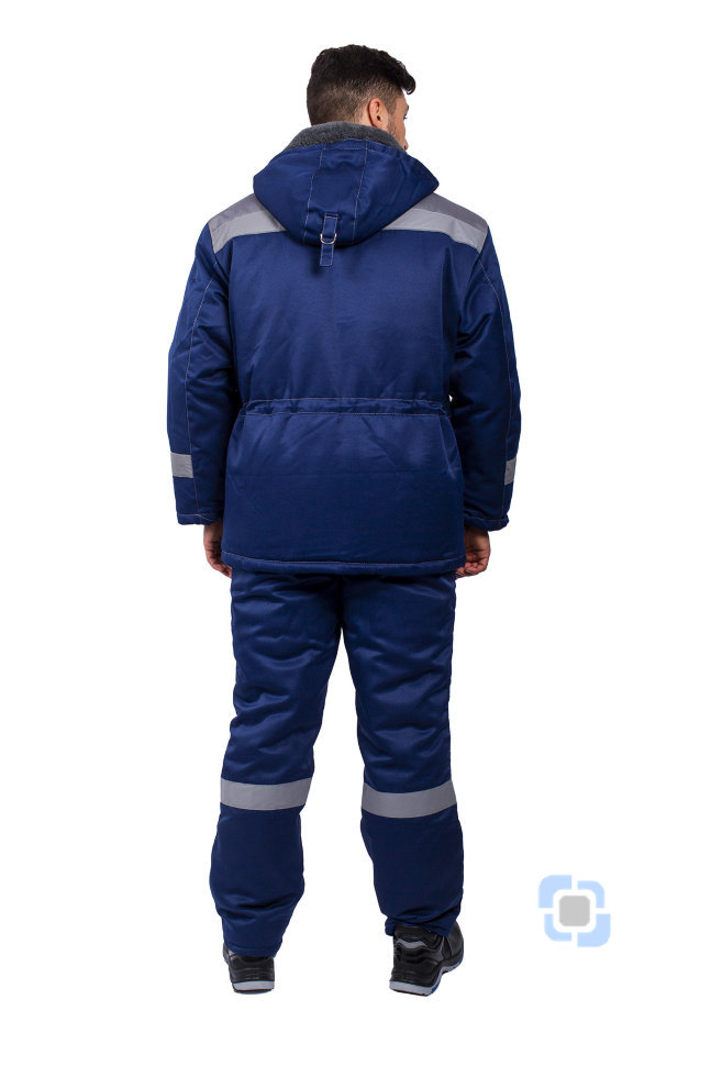 Костюм зимний Легион-Ультра СОП (тк.Смесовая,210) брюки, т.синий/серый