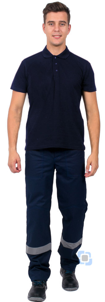 Рубашка-Поло (тк.Трикотаж,205), т.синий